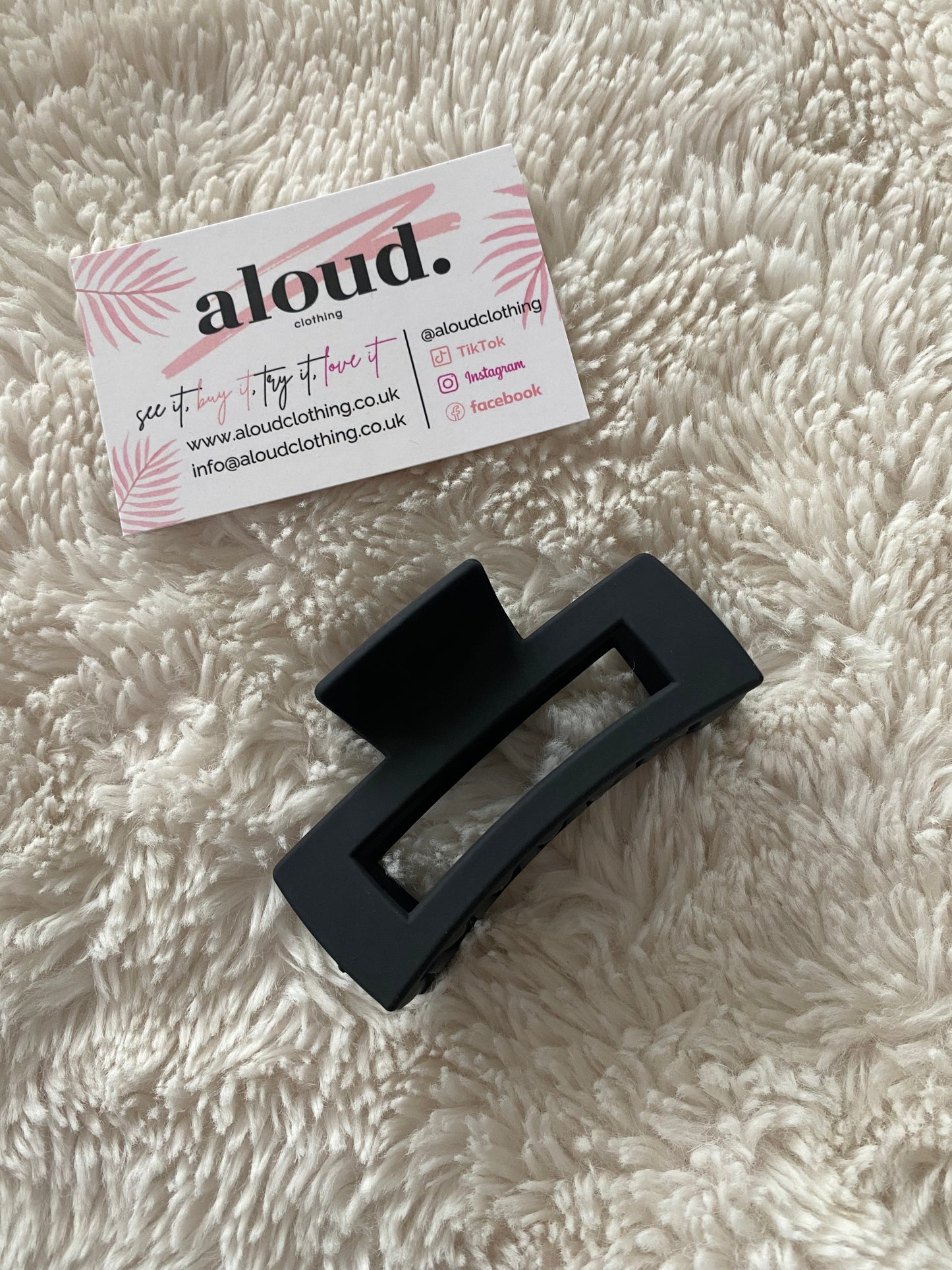 Square Matte Hair Claw Clips